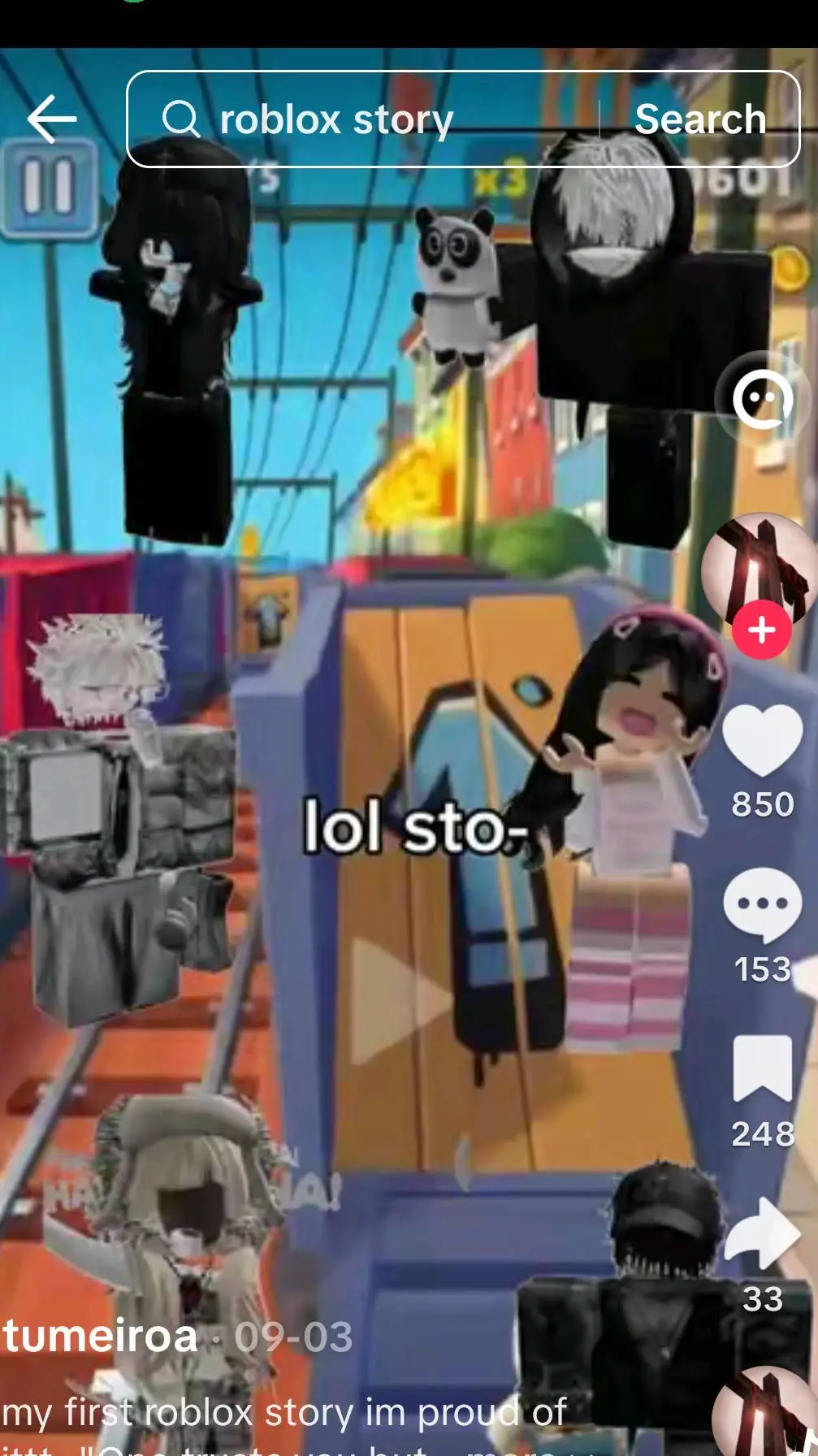 ai character: Roblox story background