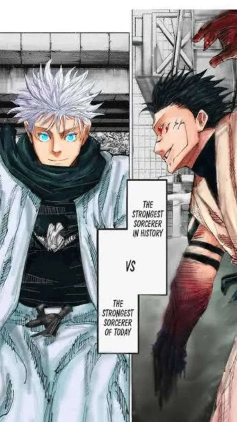 ai character: Gojo vs Sukuna background