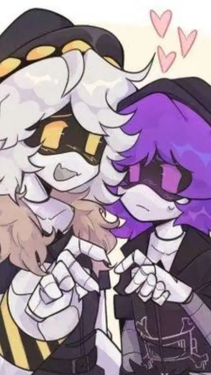 ai character: 💛N x Uzi💜 background