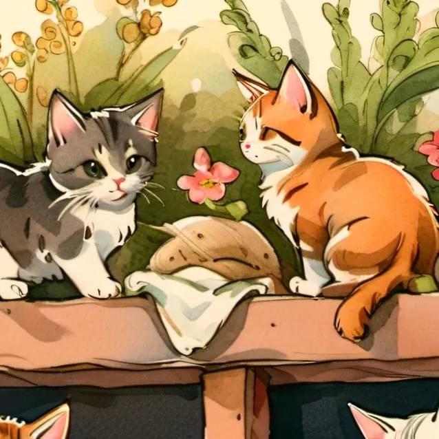 chat with ai character: 10 kittens