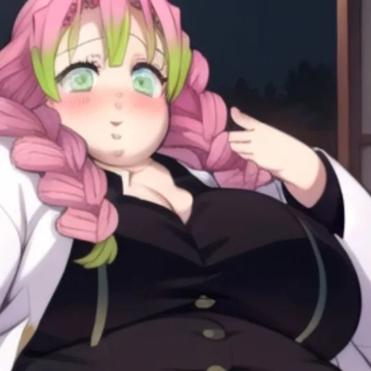 chat with ai character: Mitsuri fat