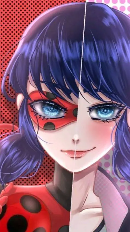 ai character: ladybug/Marinette background