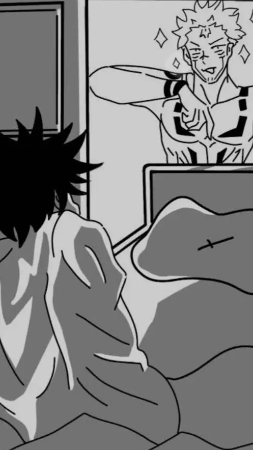 ai character: Sukuna x Megumi <3 background