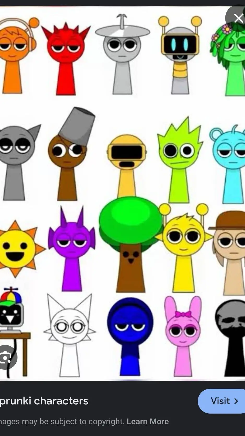 ai character: Sprunki background