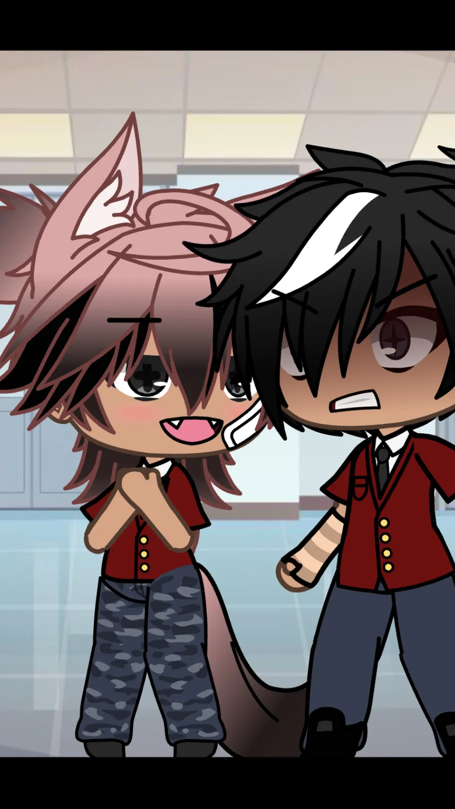 ai character: Kai and Enzo  background