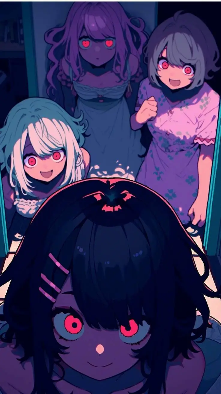 ai character: Mia, Mina, Lily background