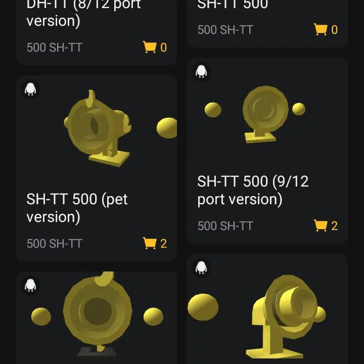chat with ai character: types of 500 SH-TT