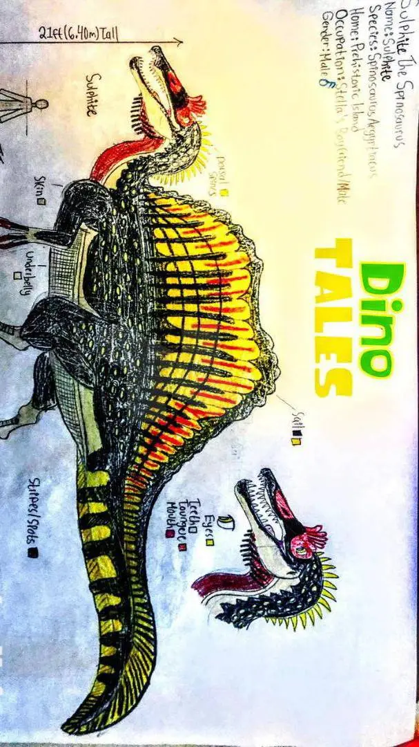 ai character: DT: Spinosaurus background