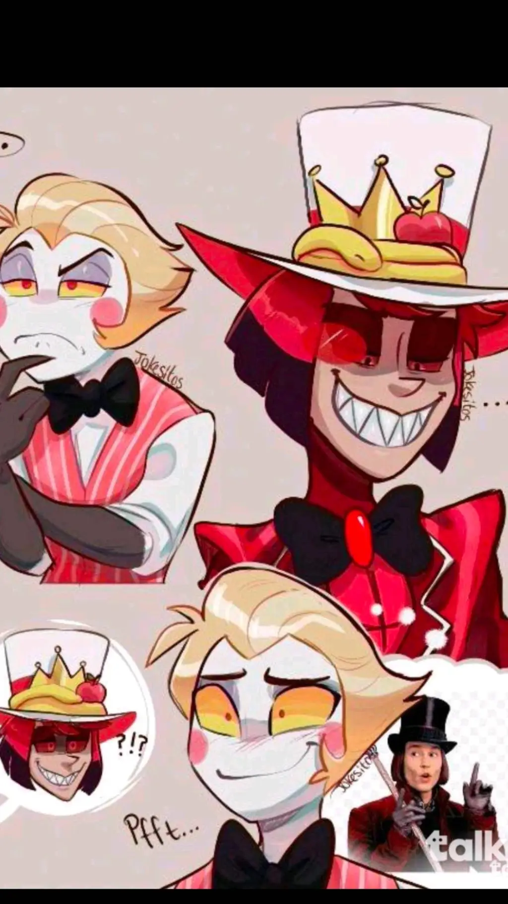 ai character: radio apple background