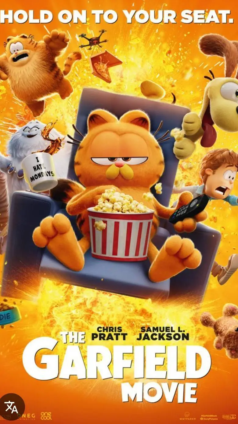 ai character: Garfield movien background