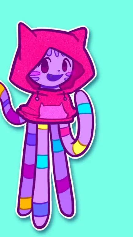 ai character: 💜🐱DJ CATNIP🎵💜 background