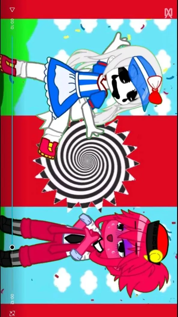 ai character: gangle,TN y zooble background