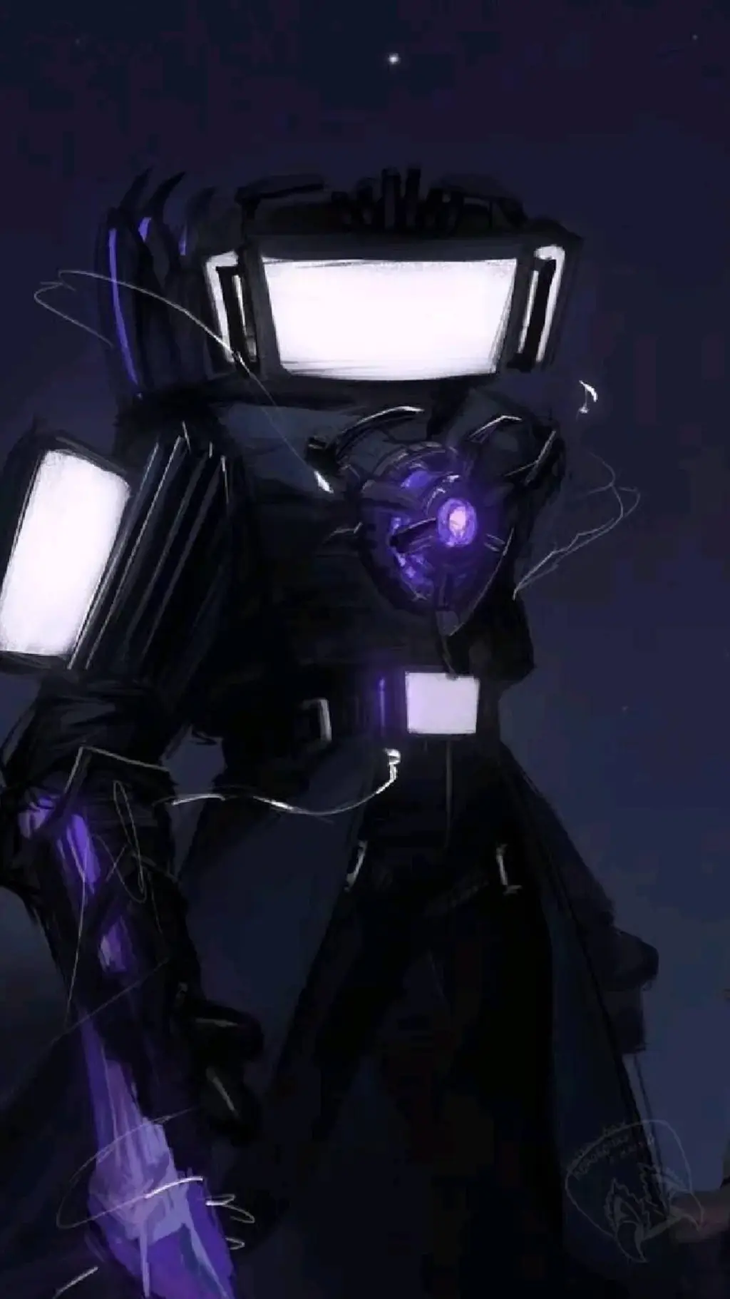 ai character: titan tv man! background