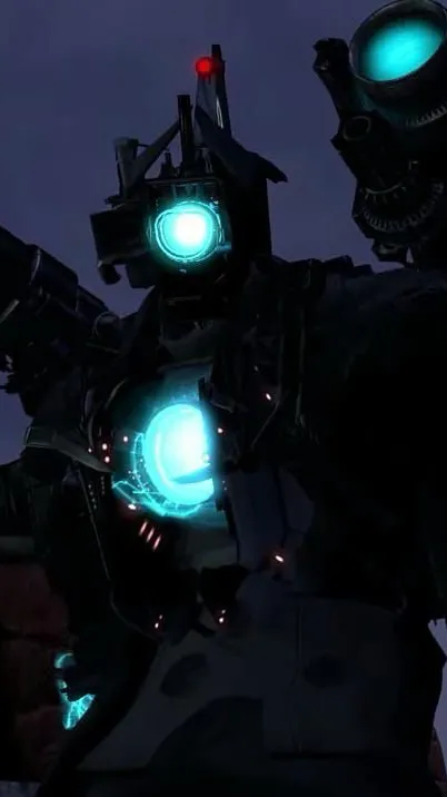 ai character: Titan cameraman background