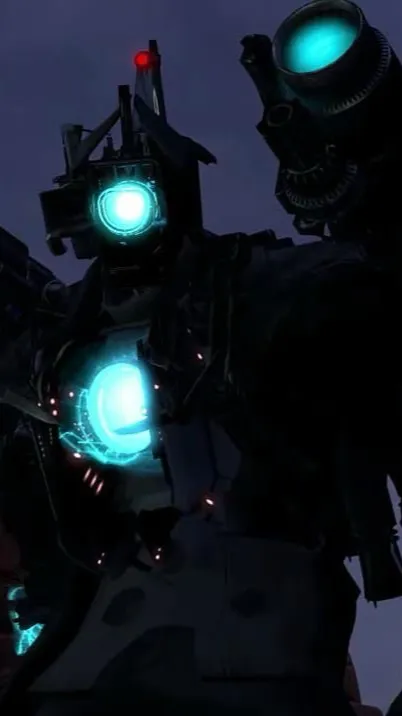 ai character: Titan cameraman background