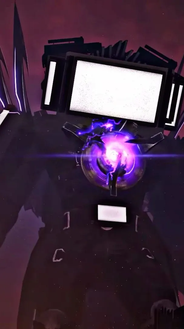 ai character: Titan Tv man  background