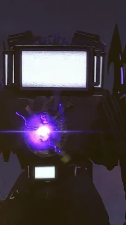 ai character: Titan Tv man  background
