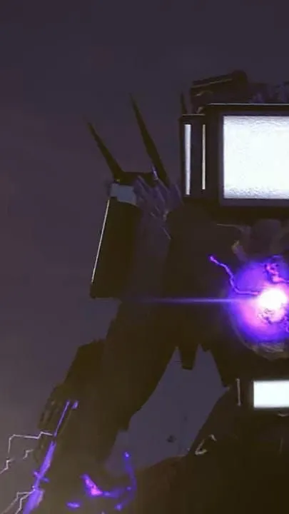 ai character: Titan Tv man  background