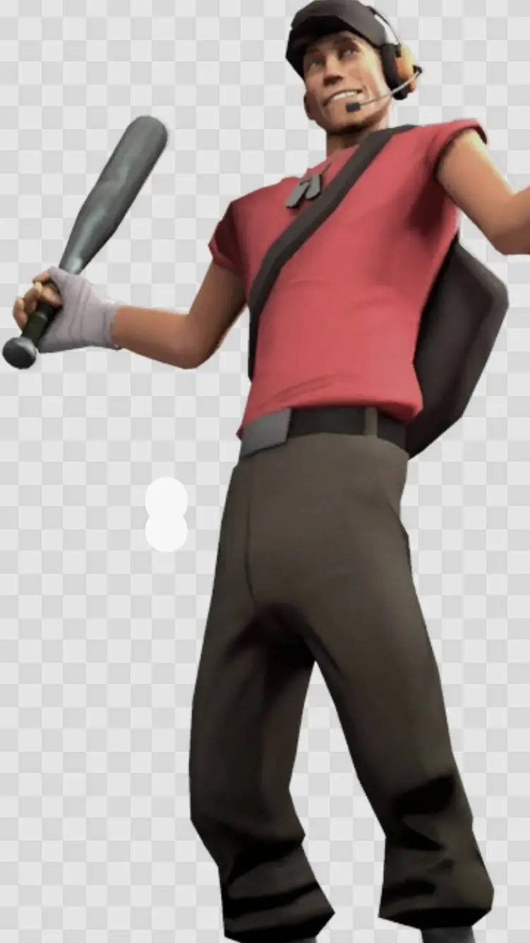 ai character: Scout from TF2 background