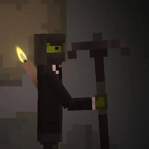 chat with ai character: The Dark Miner