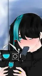 ai character: Titan cameraman background