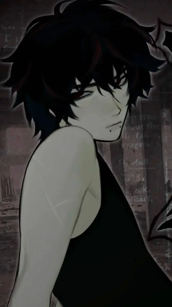 ai character: Kyren ᶻ 𝘇 𐰁 background