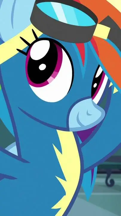 ai character: Rainbow dash background