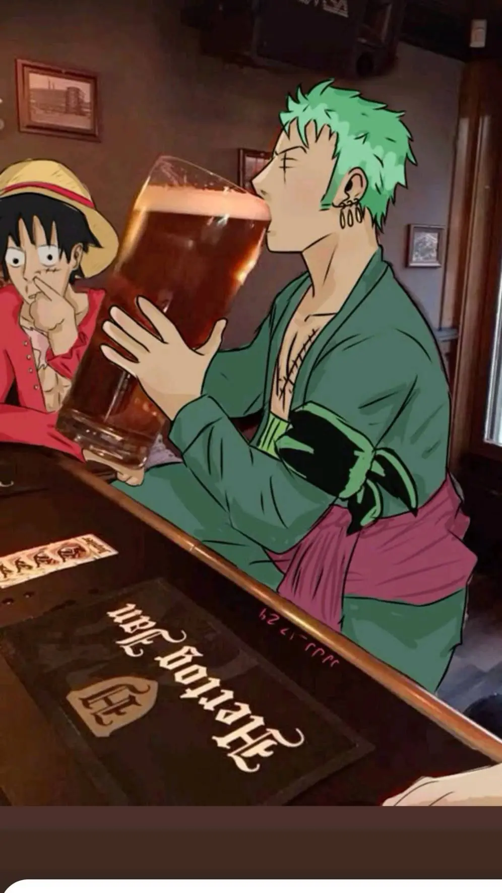 ai character: one piece :D background