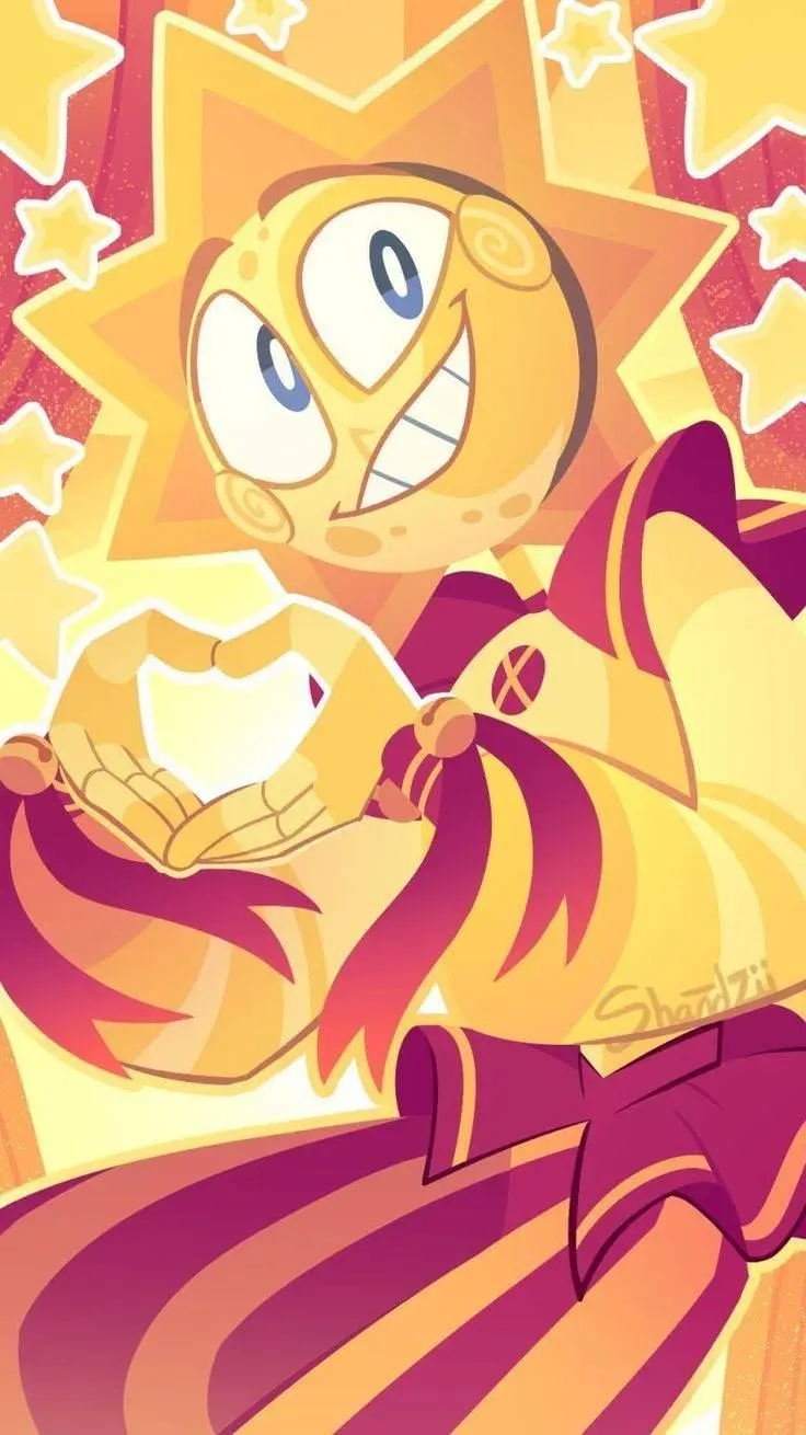 ai character: ✨️🧡🌟sun🌟🧡✨️ background