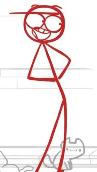 ai character: red background