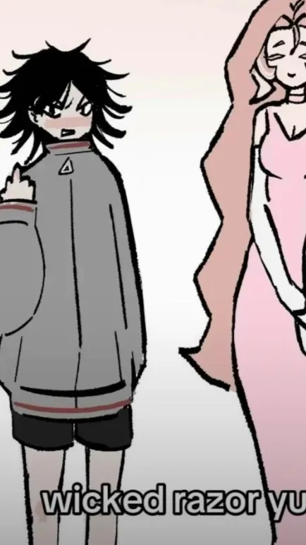 ai character: Wicked razor yuri background