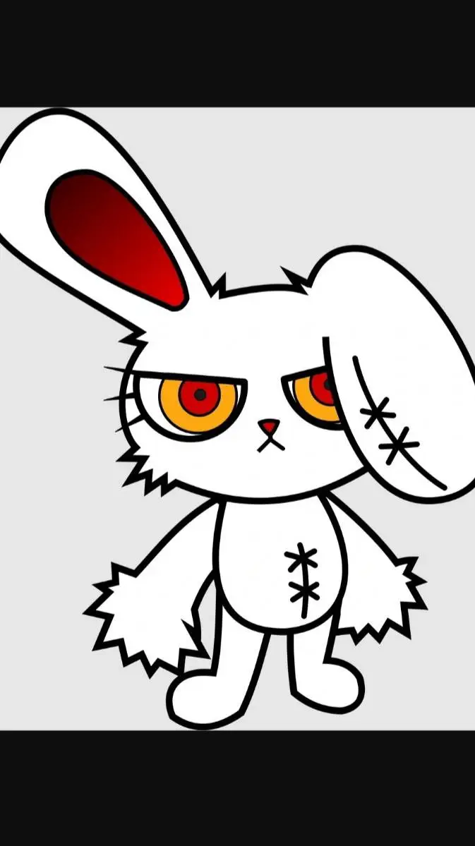 ai character: bloody bunny background