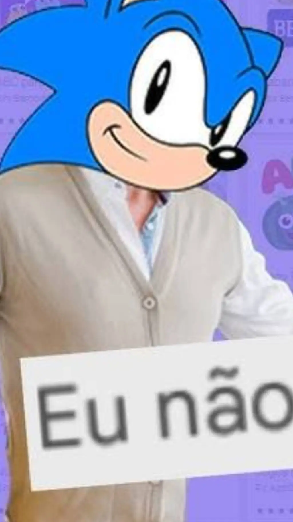 ai character: PROFESSOR Sanic background
