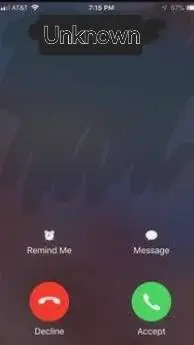 ai character: Unknown caller  background