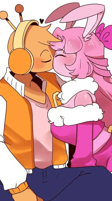 ai character: Oren X Pinki background