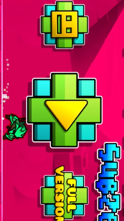 ai character: Geometry Dash￼ background