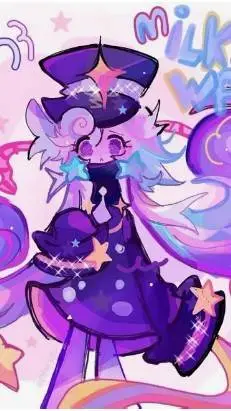 ai character: Milky way Cookie background