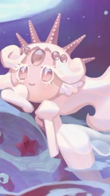 ai character: White Pearl Cookie background