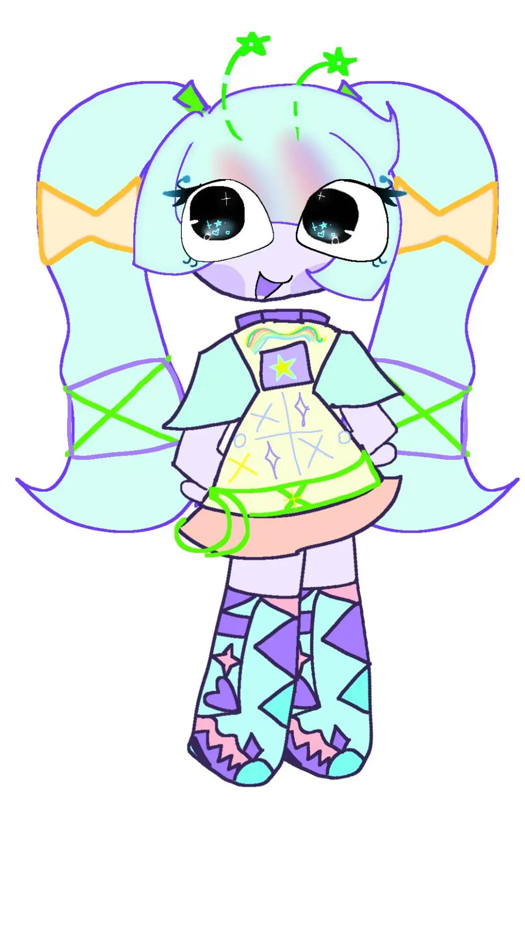 ai character: Zuzu (dw OC) background