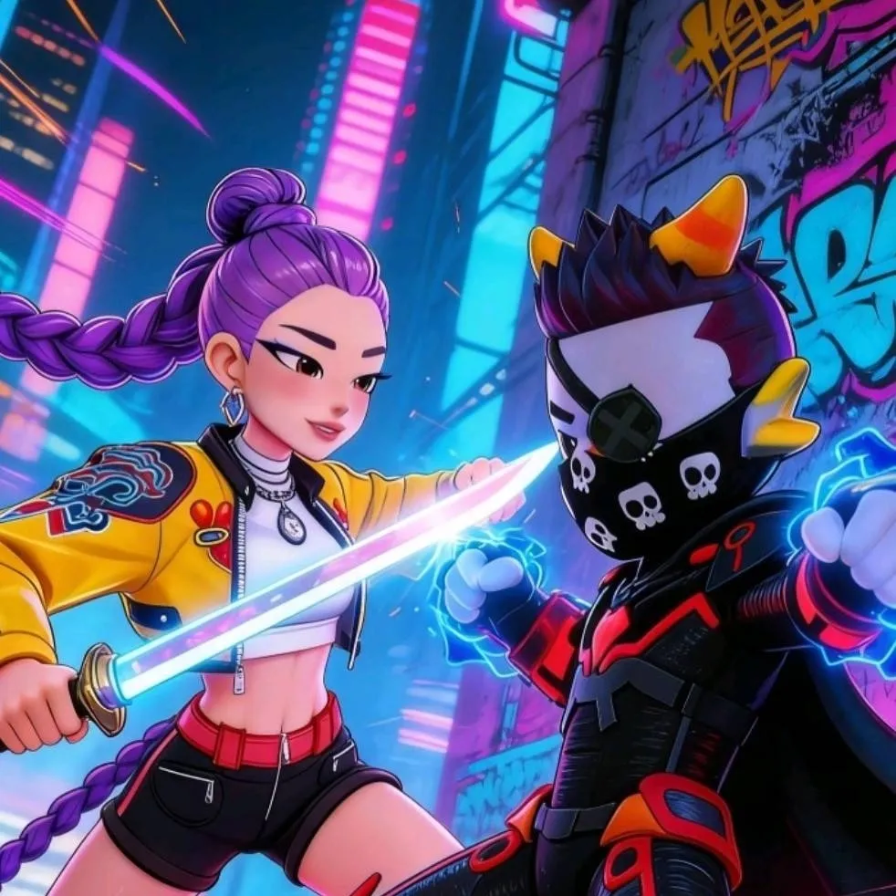 chat with ai character: rumi😈 vs rhayã 🔥