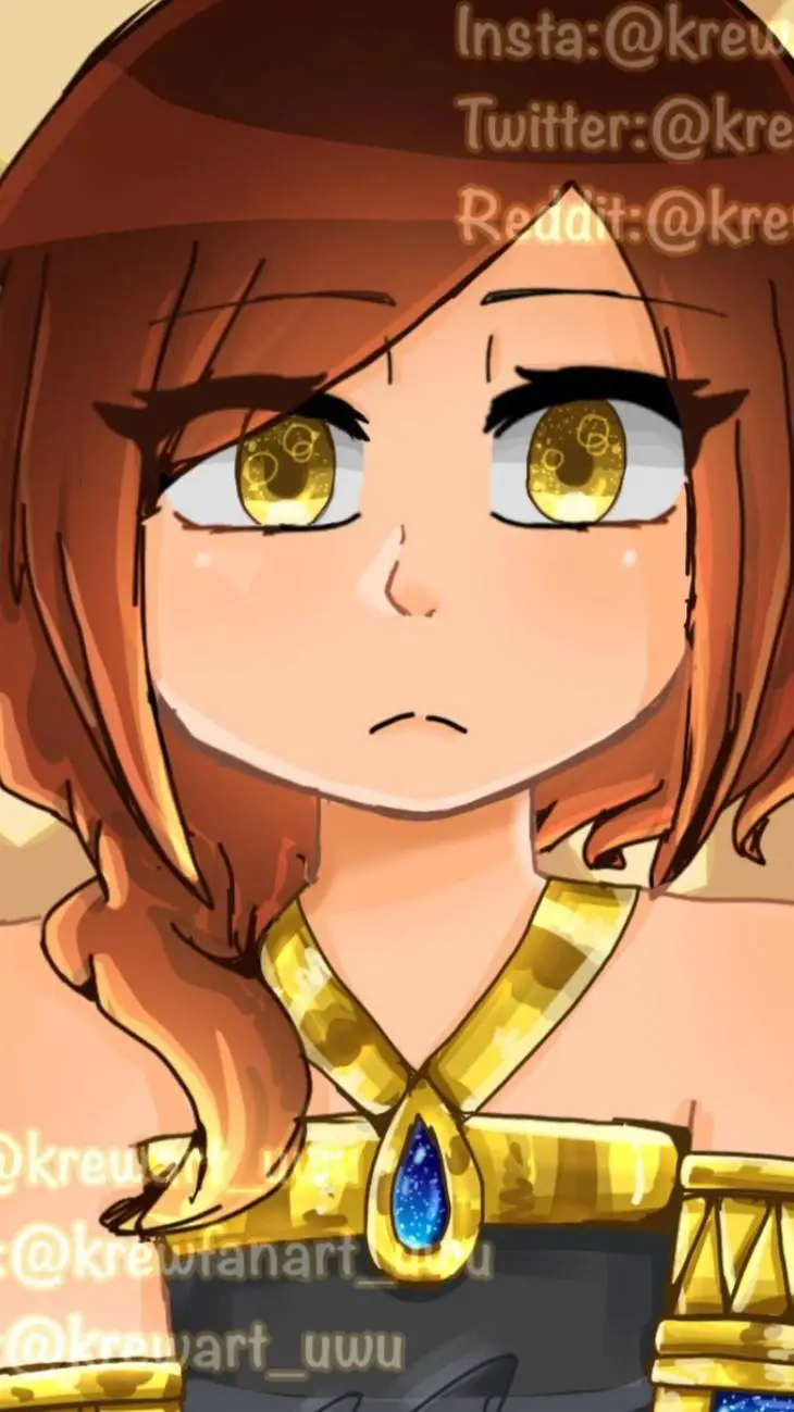 ai character: Gold background