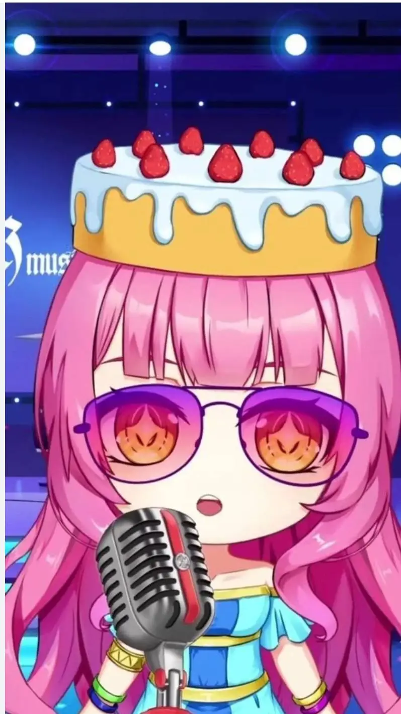 ai character: RAINBOW background