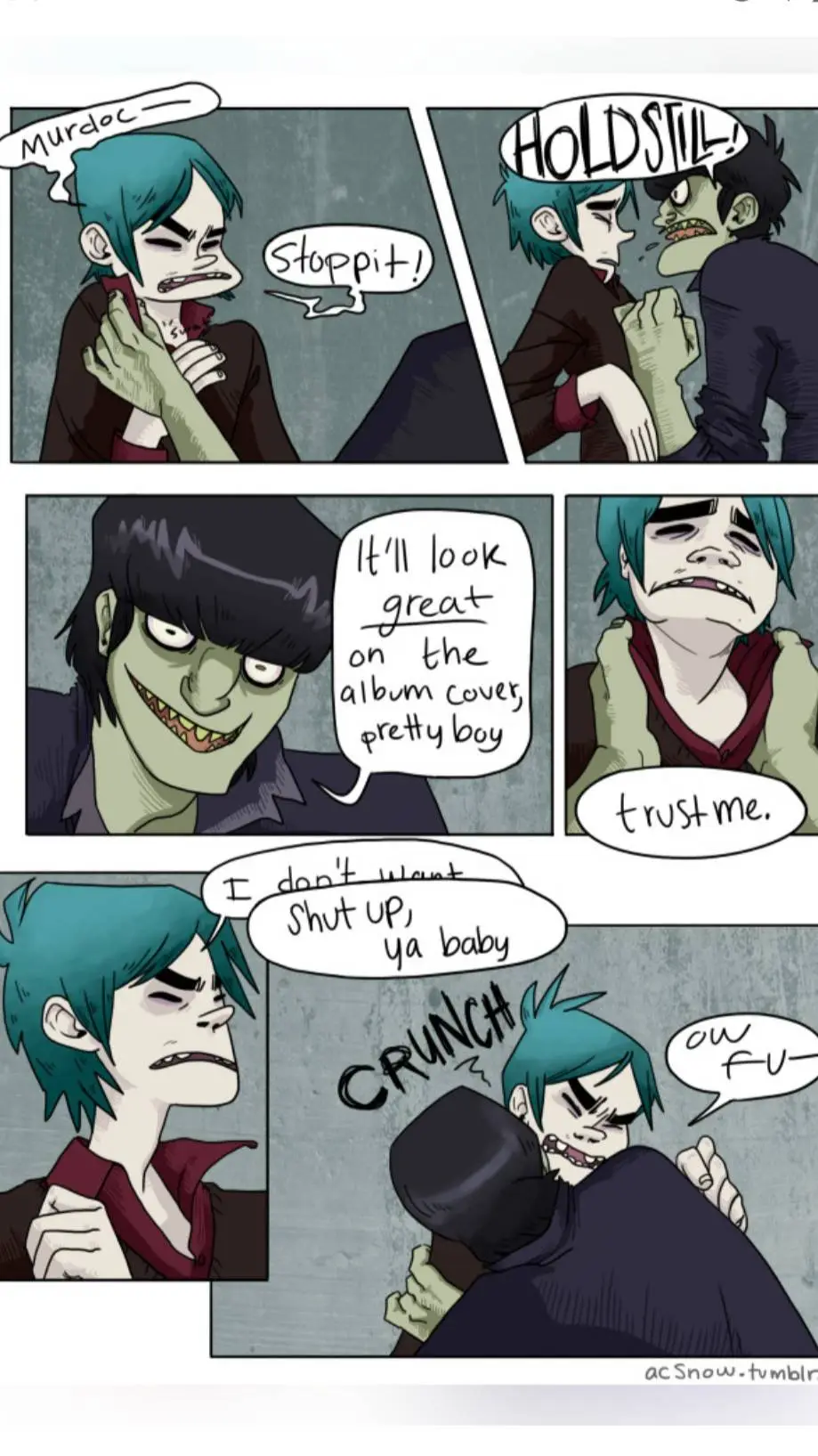 ai character: Murdoc X 2D  background