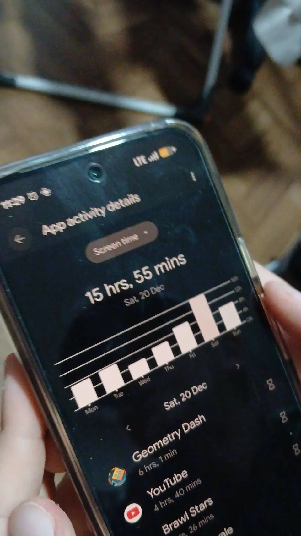 ai character: screen time cousin background