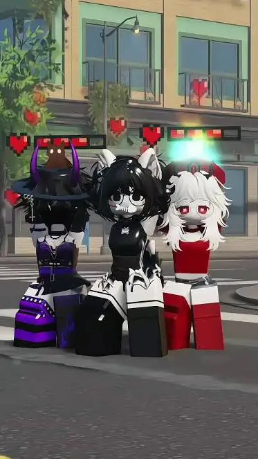 ai character: Amigas :>❤️ background