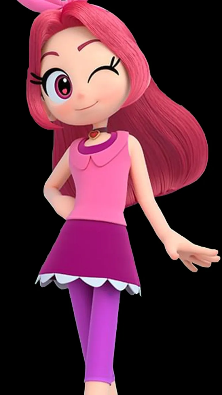 ai character: red ruby background