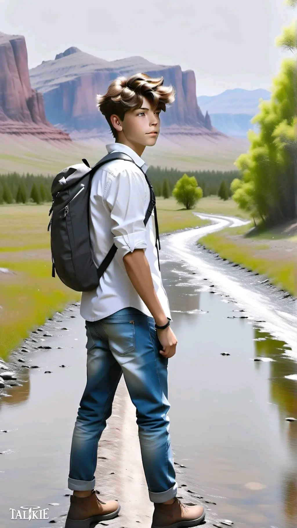 ai character: Adam  background