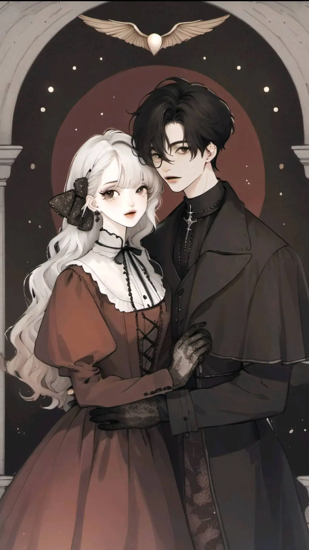 ai character: Дима и Аня background