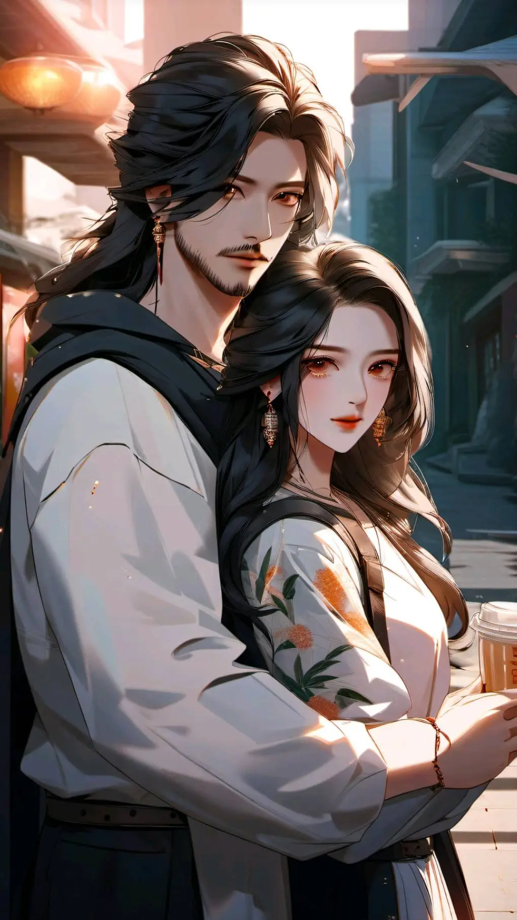 ai character: Кай и Яна🌼 background