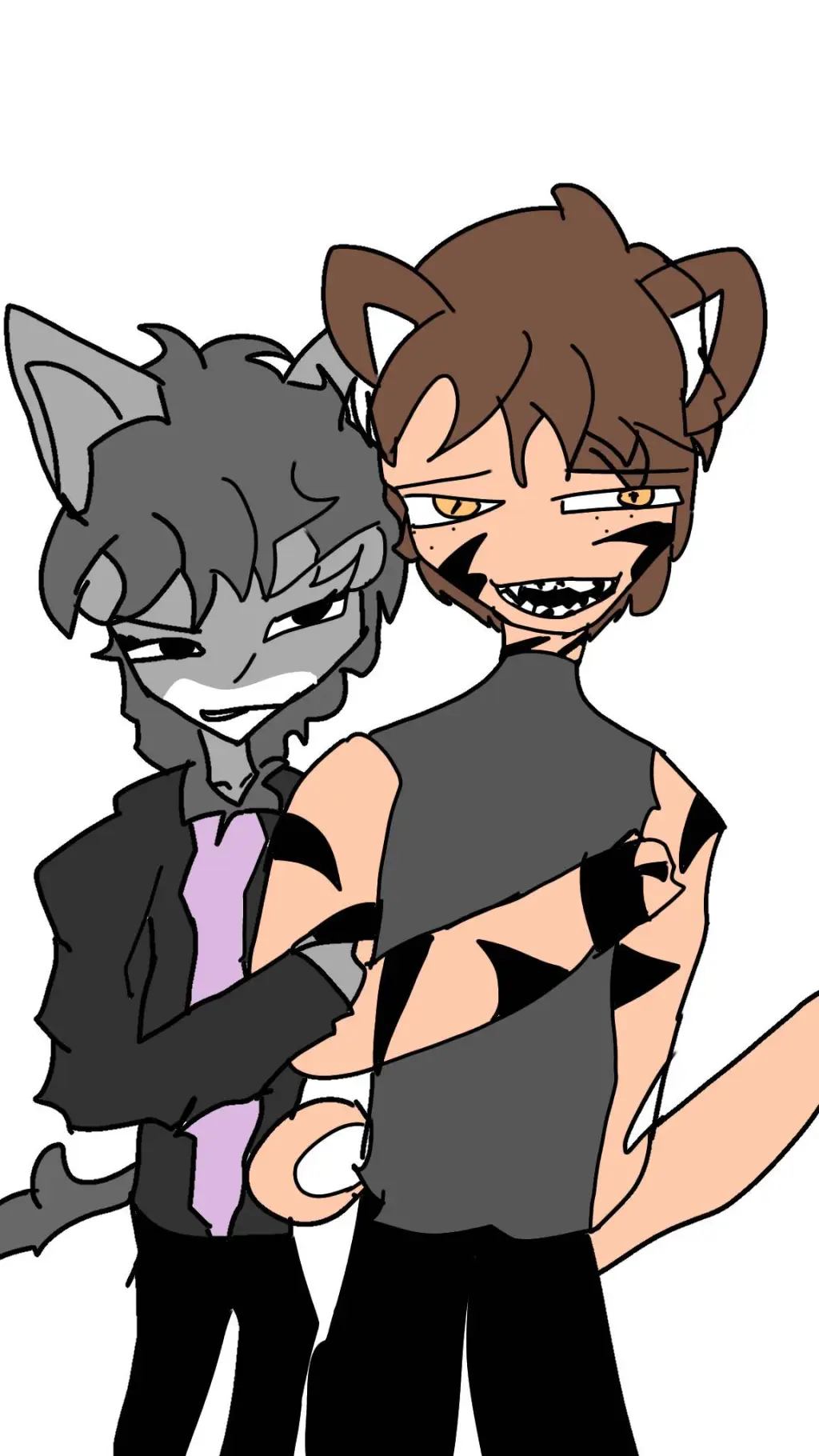 ai character: Willow and tigry background